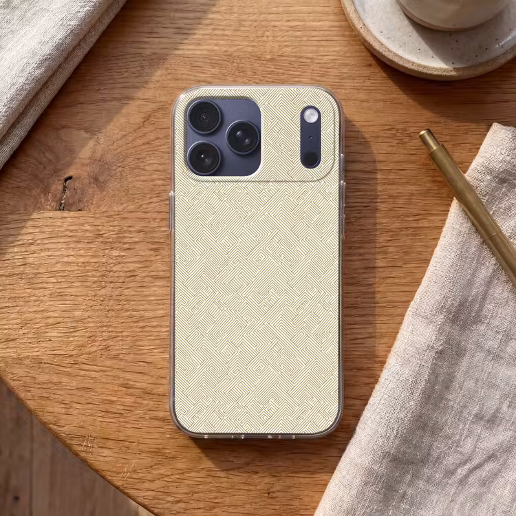 Telefoonhoesje Softcase - Geometrisch - Lijnen - Groen — 2