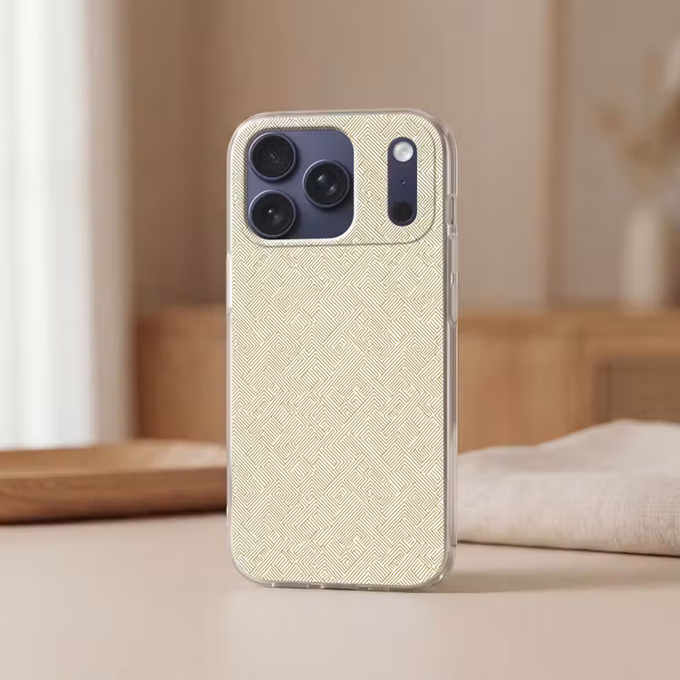 Telefoonhoesje Softcase - Geometrisch - Lijnen - Groen — 3