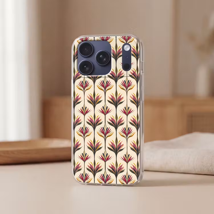 Telefoonhoesje Softcase - Waaier - Motief - Kleurrijk — 3