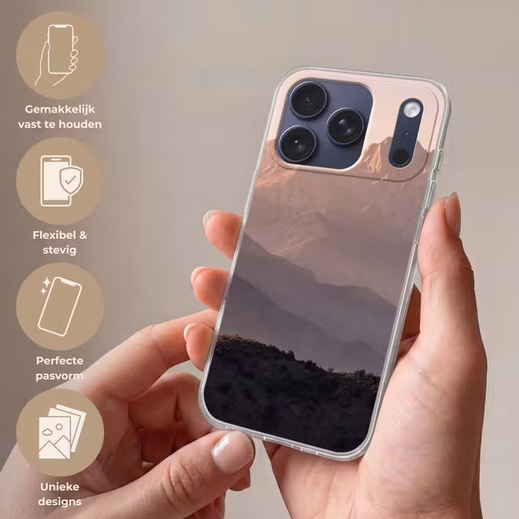 Telefoonhoesje Softcase - Panorama - Landschap - Bergen — 4