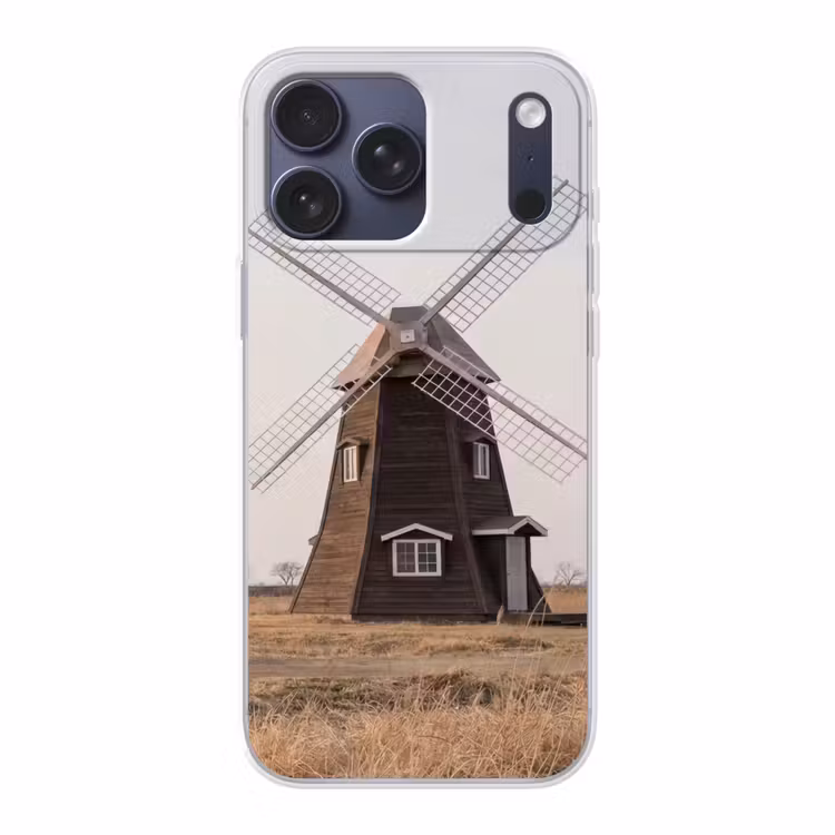 Telefoonhoesje Softcase - Windmolens - Landschap - Veld — 1
