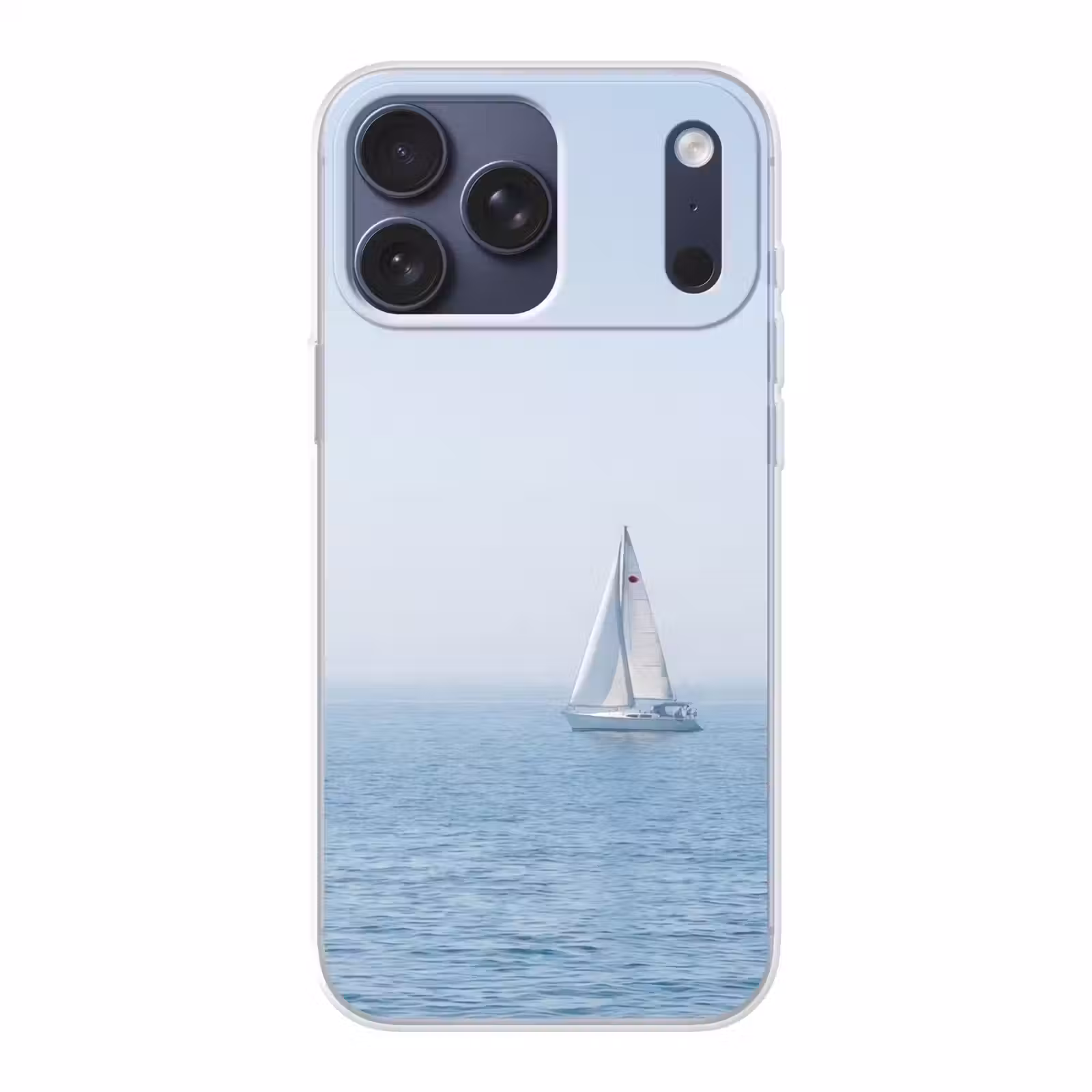 Telefoonhoesje Softcase - Horizon - Zeilboot - Zee — 1