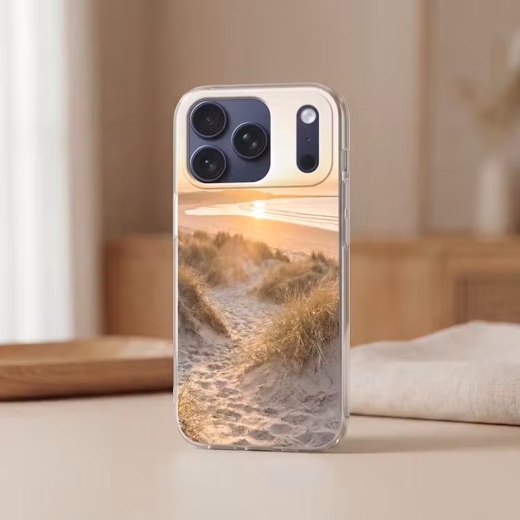 Telefoonhoesje Softcase - Duinen - Strand - Zee — 3
