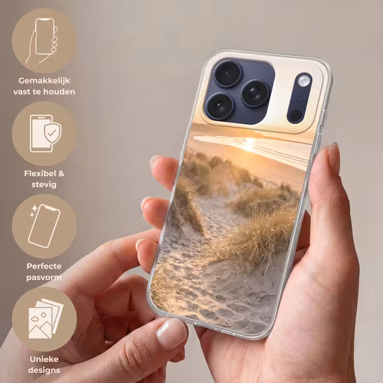 Telefoonhoesje Softcase - Duinen - Strand - Zee — 4