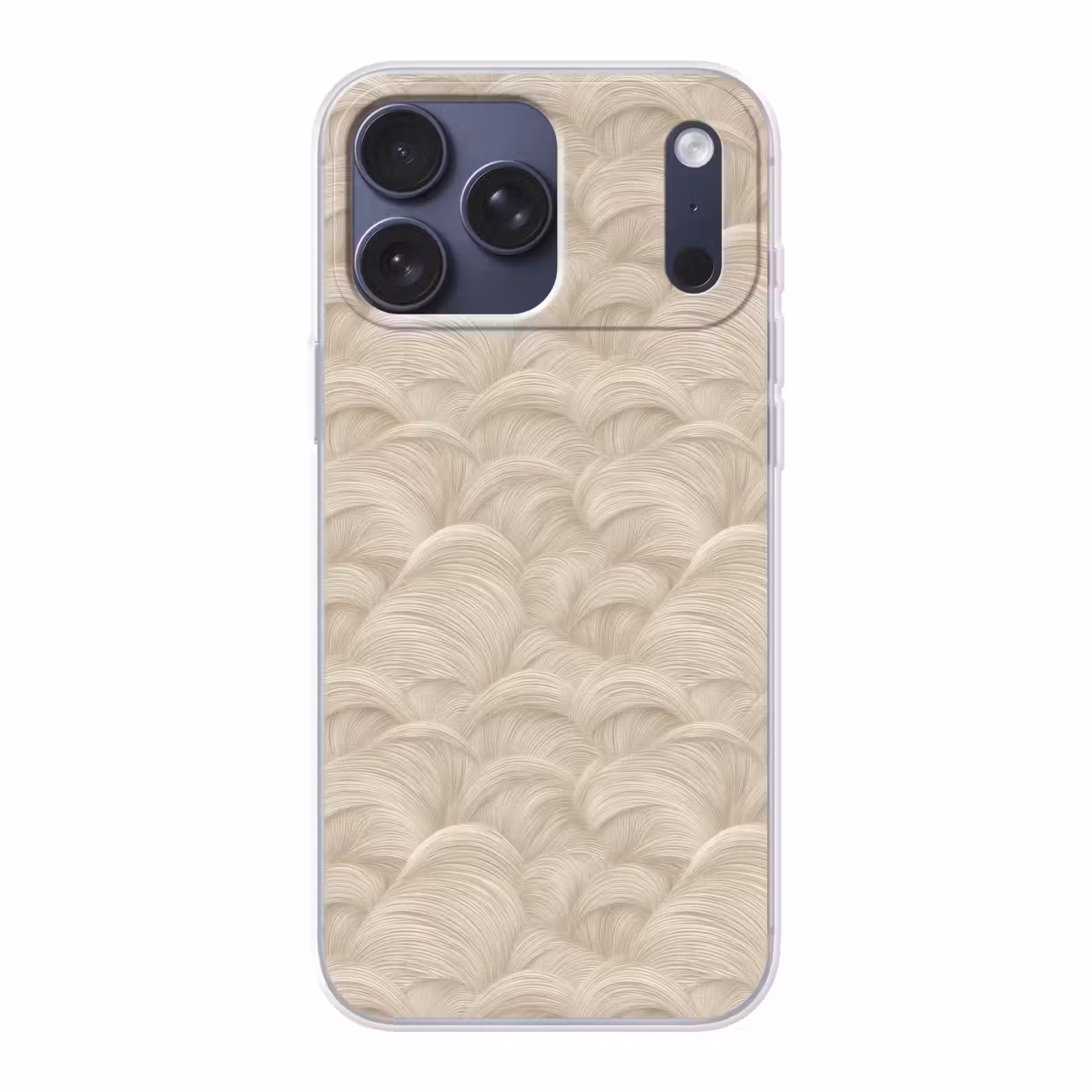 Telefoonhoesje Softcase - Bogen - Patroon - Beige — 1