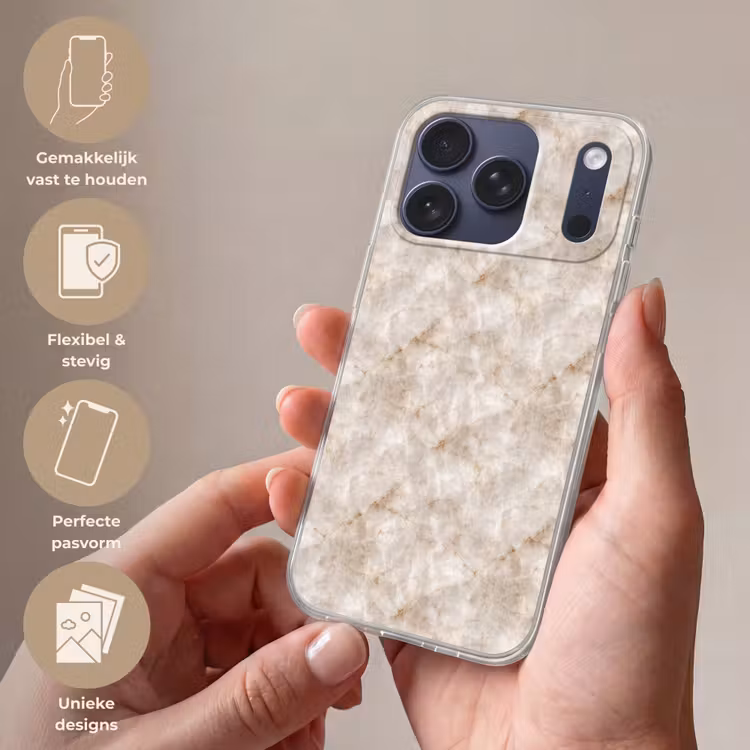 Telefoonhoesje Softcase - Marmer - Patroon - Klassiek — 4