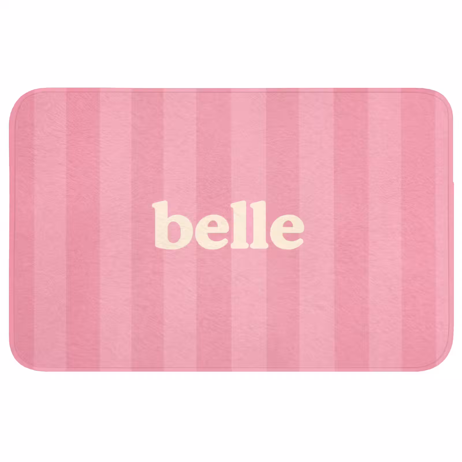 Badmat - Roze - Gestreept - Belle — 1