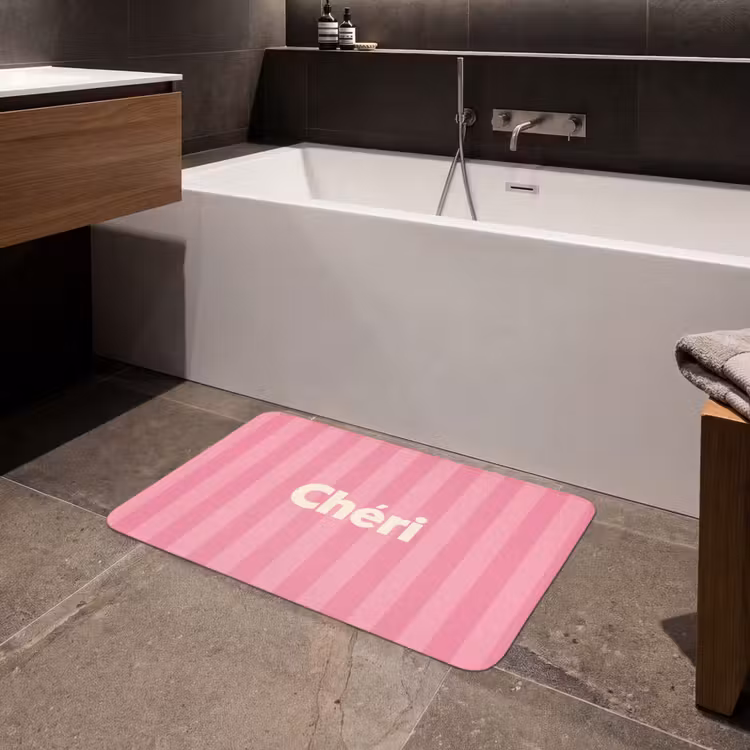 Badmat - Gestreept - Roze - Chéri — 4