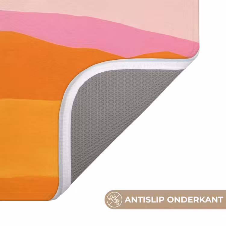 Badmat - Heuvels - Oranje - Zon - Abstract — 3