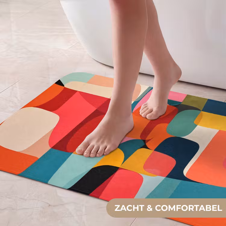 Badmat - Vormen - Kleurrijk - Abstract - Vlakken — 5