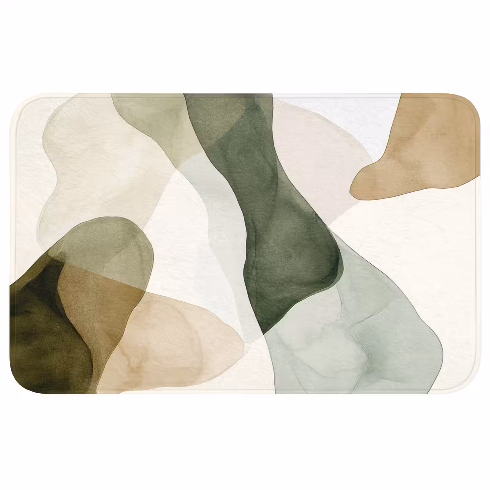 Badmat - Japandi - Abstract - Groen — 1