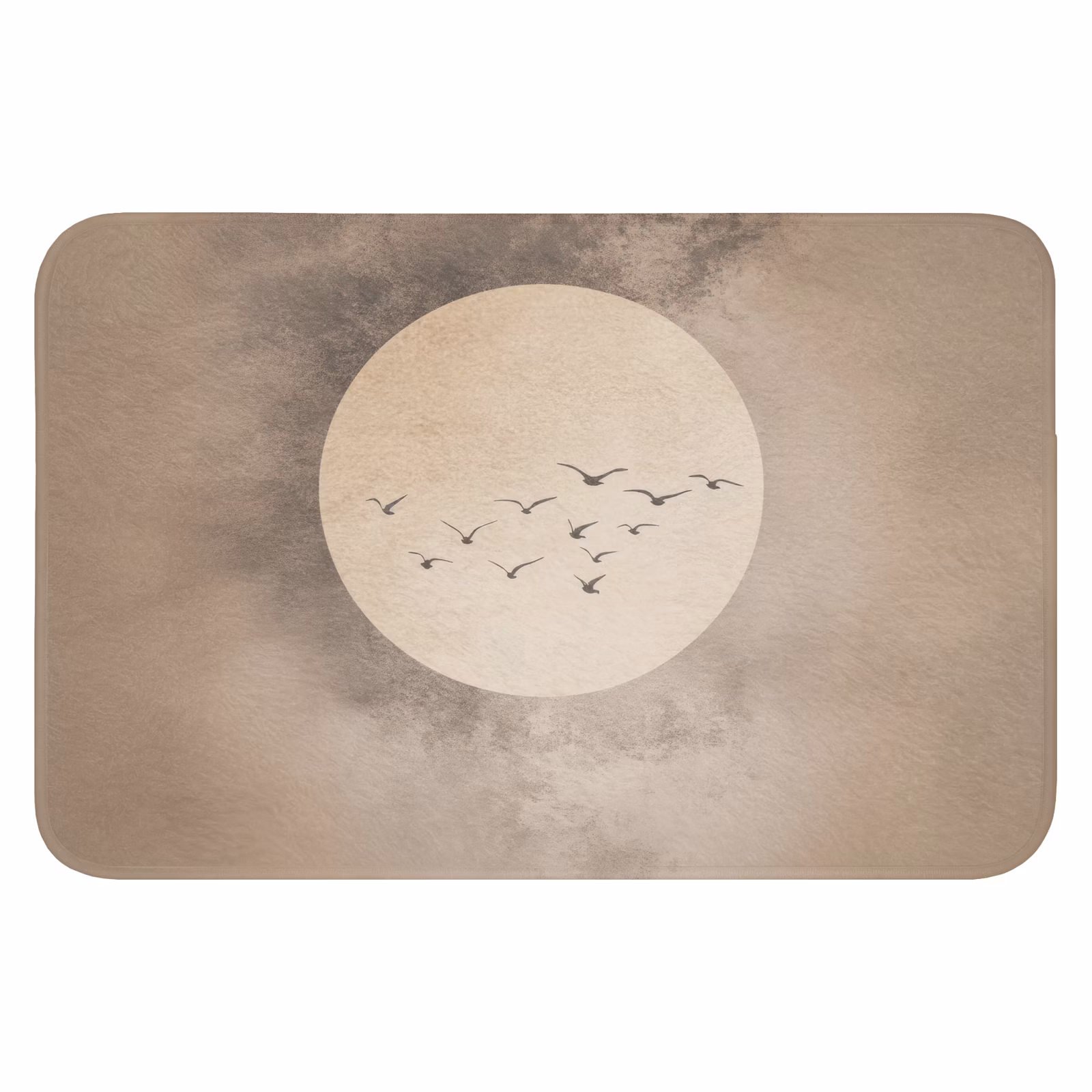 Badmat - Vogel - Beige - Japandi — 1