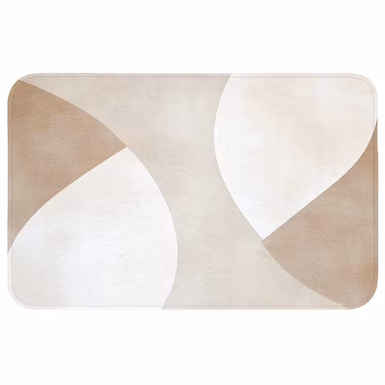 Badmat - Bruin - Japandi - Abstract — 1