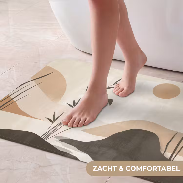 Badmat - Japandi - Landschap - Beige — 5