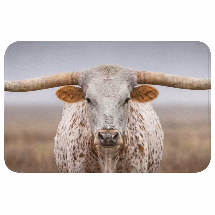 Badmat - Longhorn - Grasveld - Dier — 1