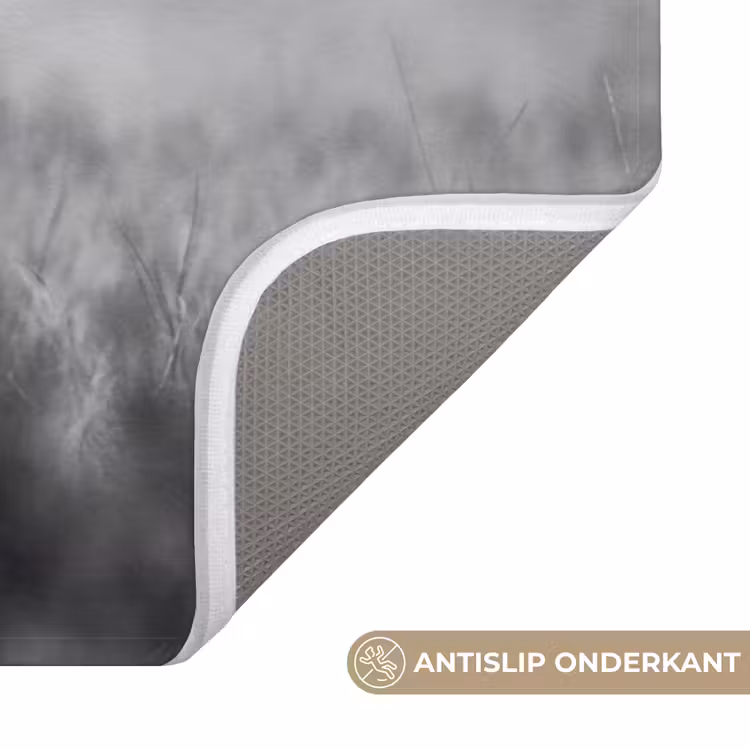Badmat - Hert - Mistig - Zwart - Wit — 3