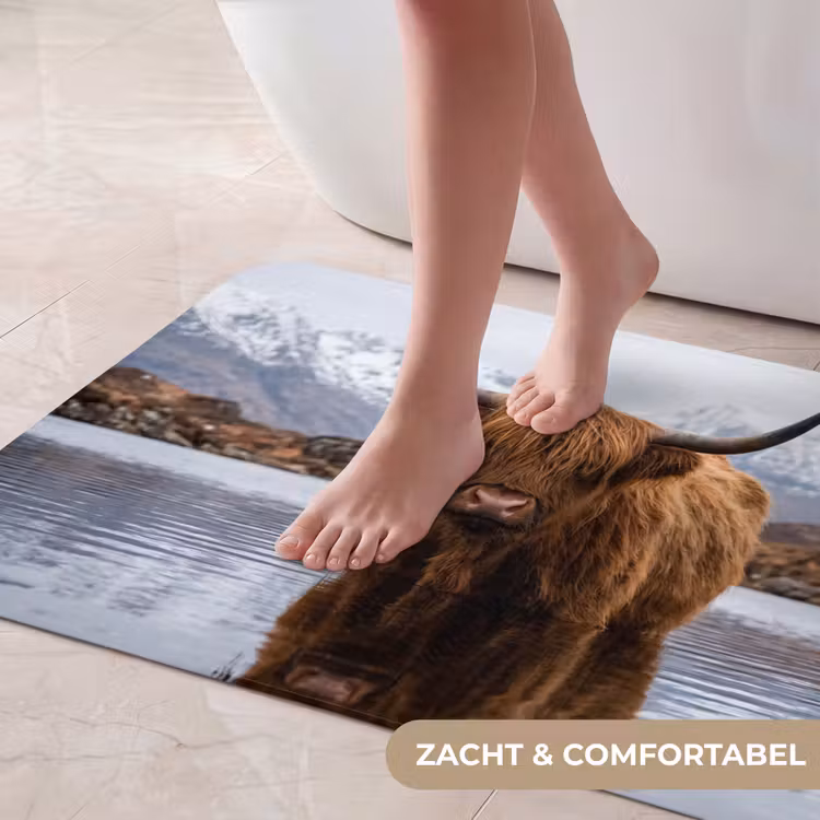 Badmat - Schotse hooglander - Bruin - Water — 5