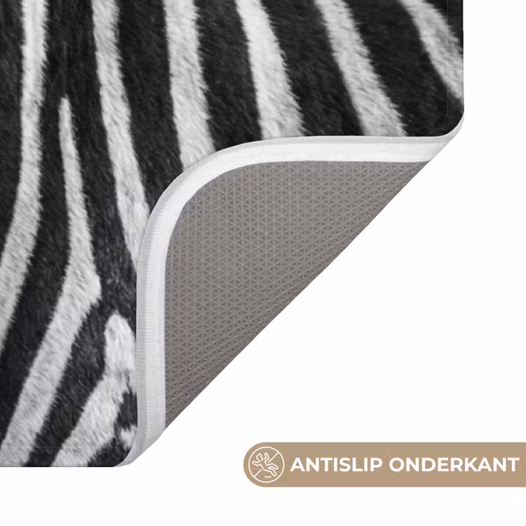 Badmat - Zebra's - Zwart - Wit — 3