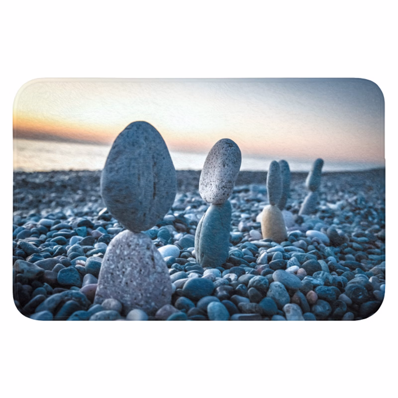 Badmat - Zen stenen - Zonsondergang - Zee — 1