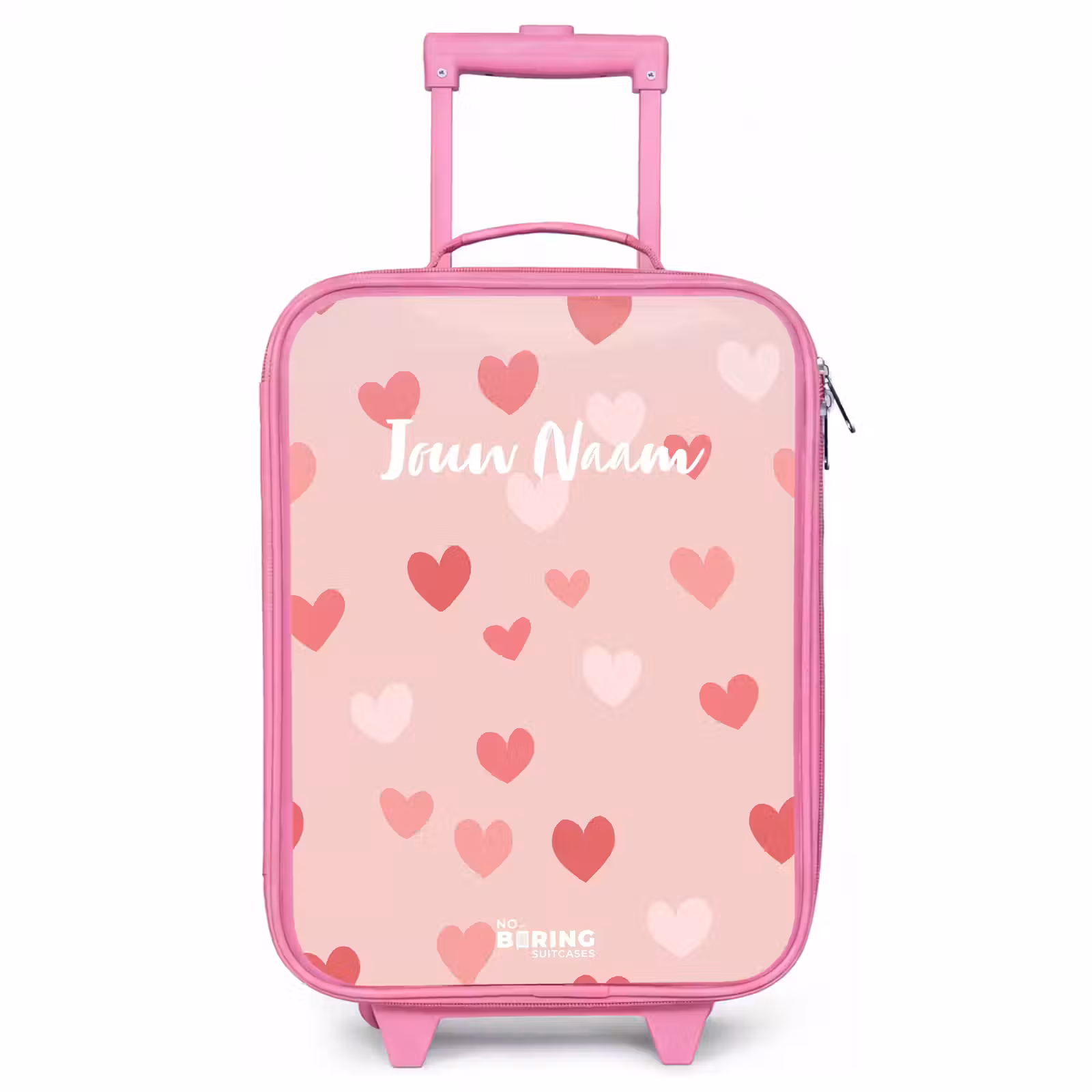 Kinderkoffer - Roze - Hartjes — 1