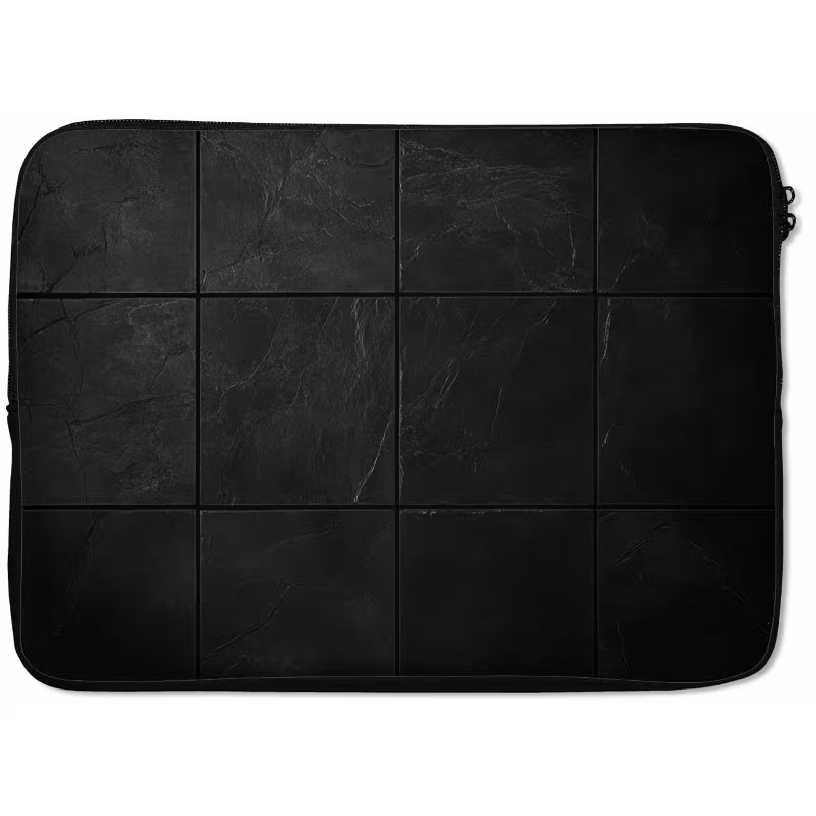 Laptophoes - Zwart - Tegels — 1