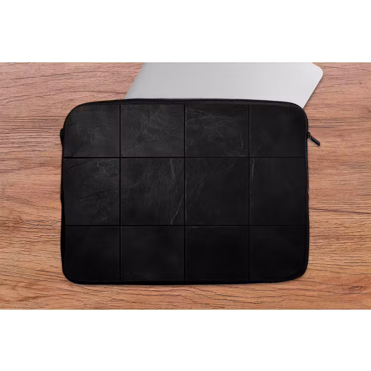 Laptophoes - Zwart - Tegels — 2