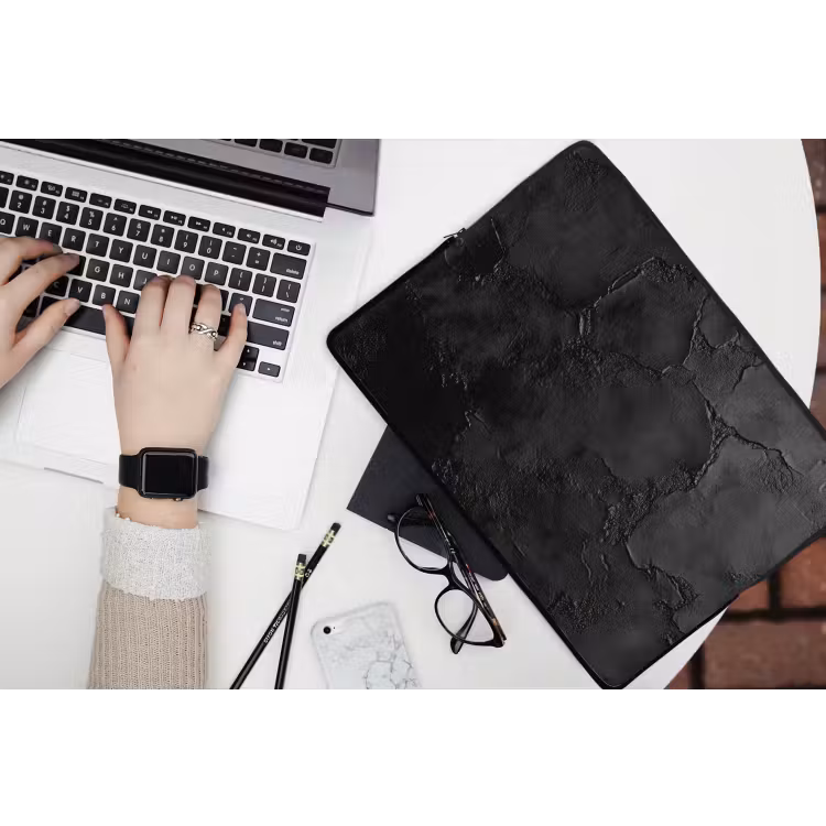 Laptophoes - Zwart - Verf — 3