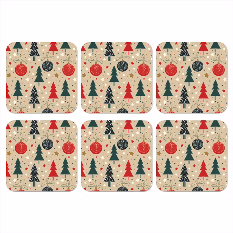 Onderzetter​ - Illustratie - Kerst - Sterren