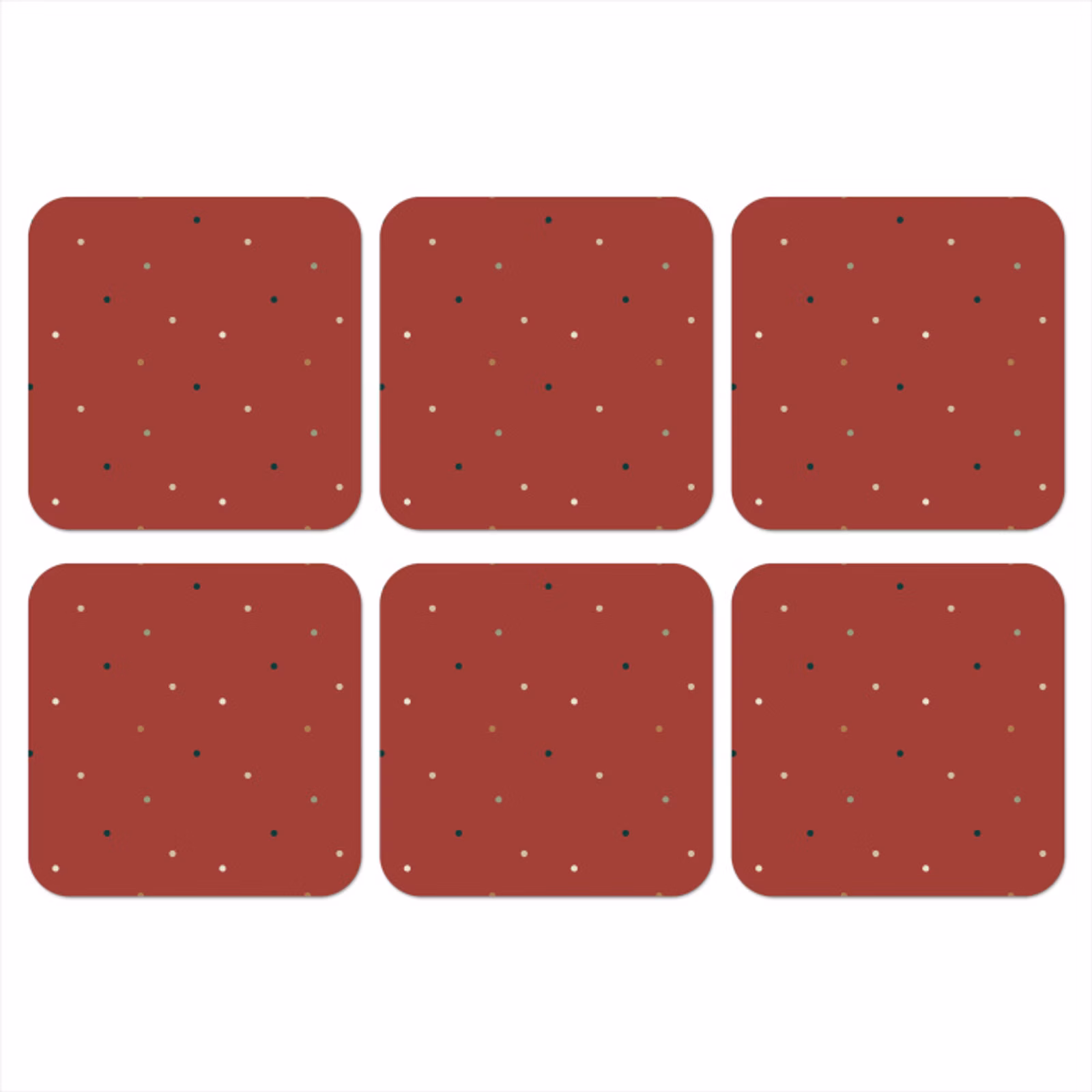 Onderzetter​ - Patroon - Stippen - Rood — 1
