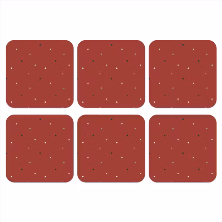 Onderzetter​ - Patroon - Stippen - Rood — 1
