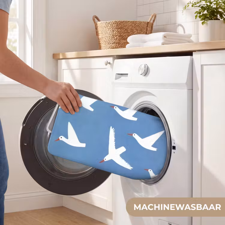 Wc Mat - Vogels - Wit - Patroon — 5