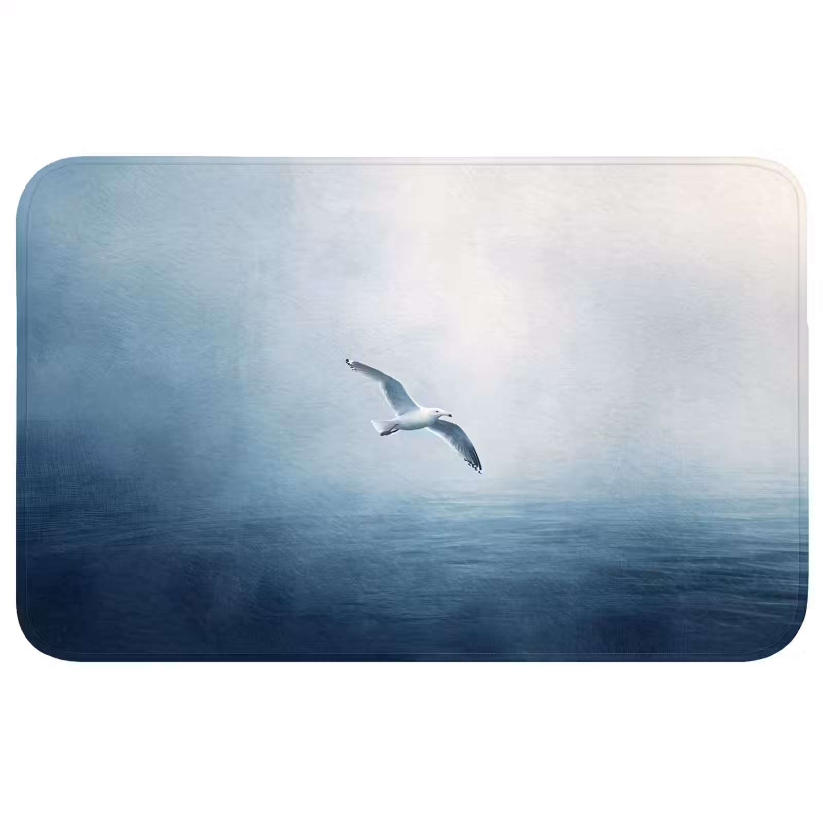 Wc Mat - Meeuw - Wit - Zee - Mistig — 1