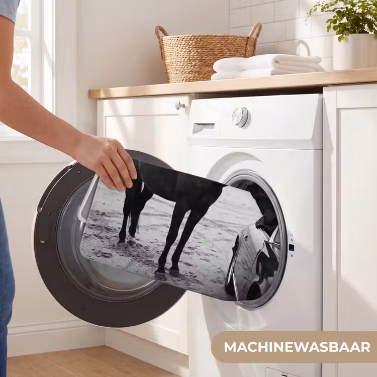Wc Mat - Paard - Auto - Zwart - Wit — 5