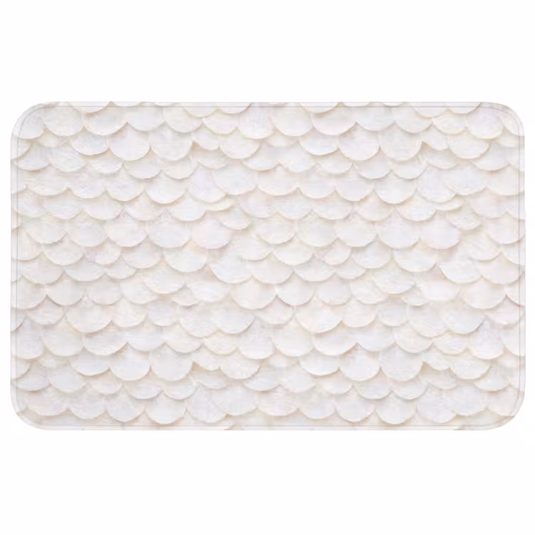 Wc Mat - Schubben - Wit - Elegant — 1
