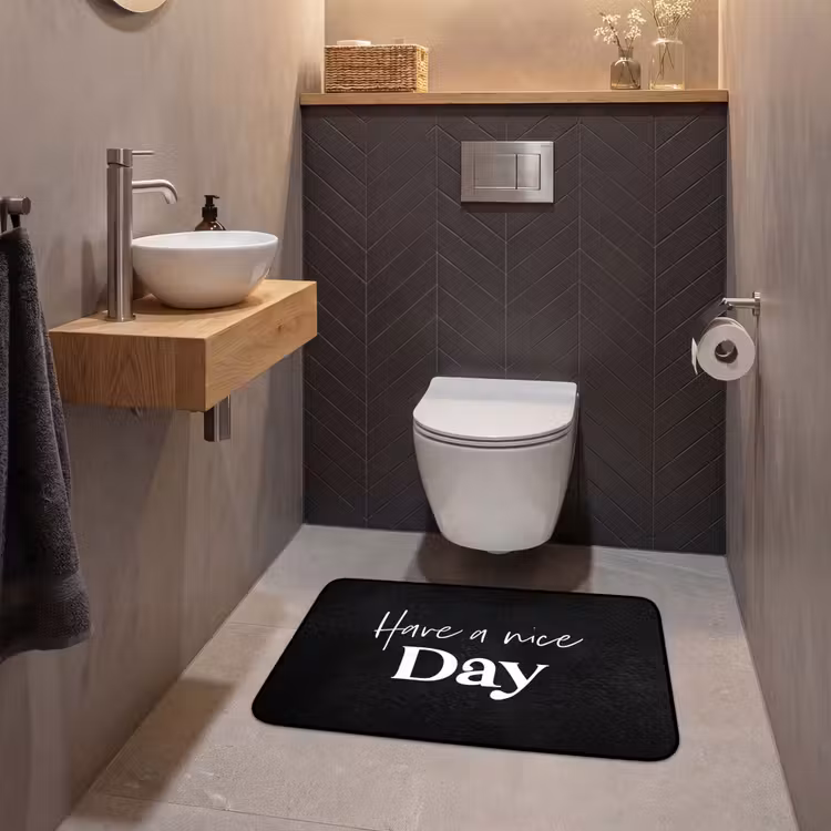 Wc Mat - Have a nice day - Quotes - Zwart - Spreuken — 2
