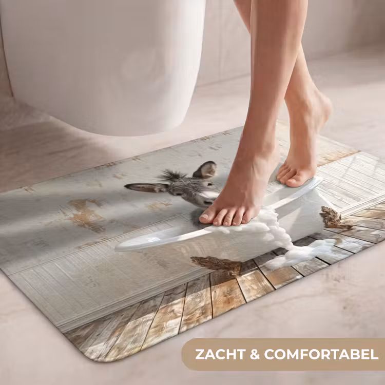 Wc Mat - Ezel - Dieren - Badkuip - Schuim — 7