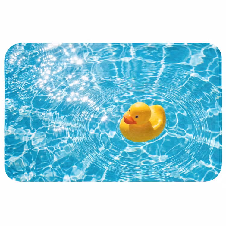 Wc Mat - Badeend - Dobberen - Blauw — 1