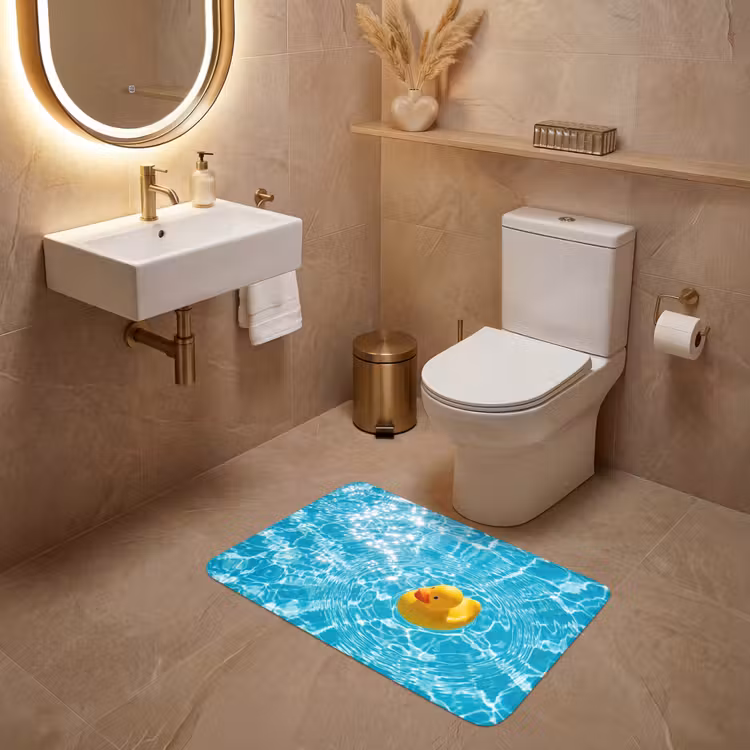Wc Mat - Badeend - Dobberen - Blauw — 4