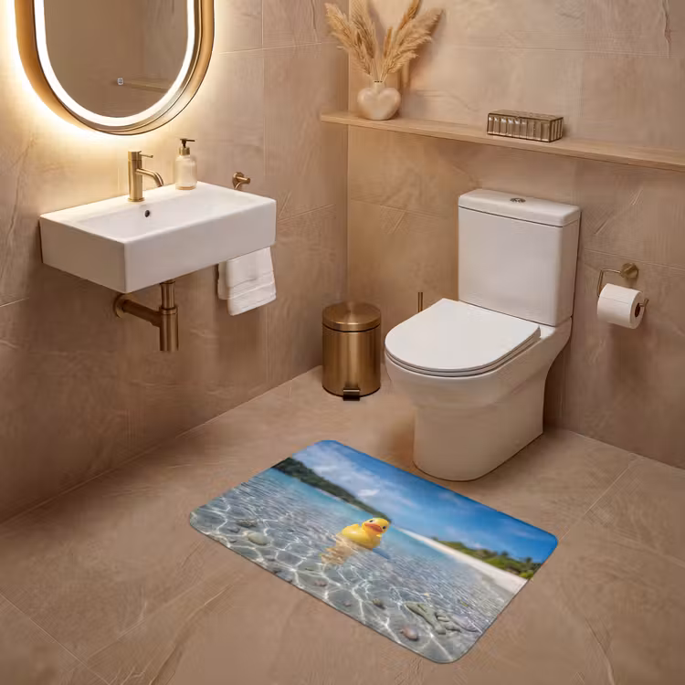 Wc Mat - Tropisch - Badeend - geel — 4