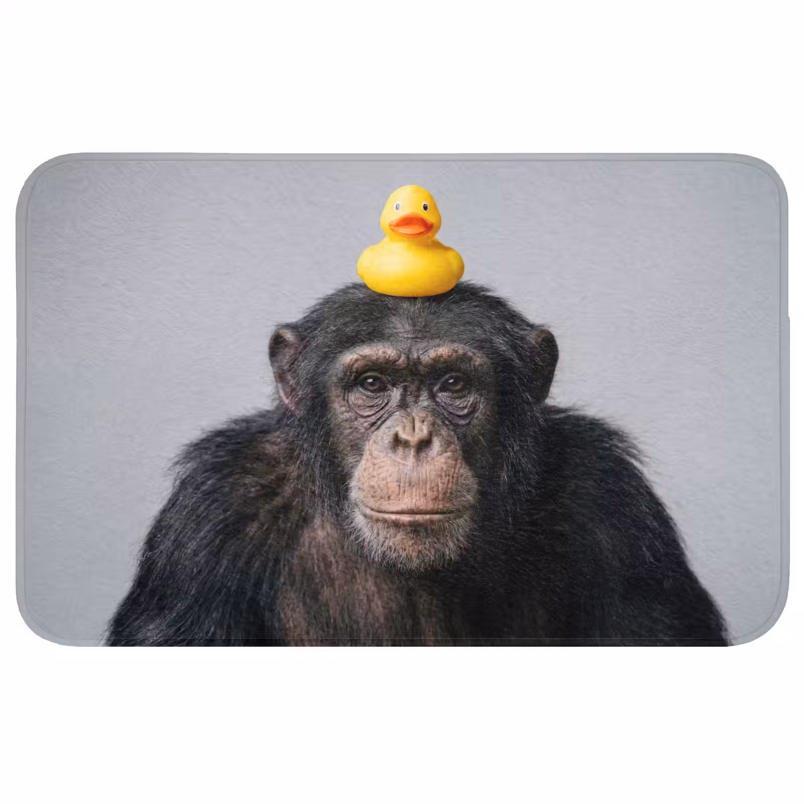 Wc Mat - Chimpansee - Badeend - Grijs — 1