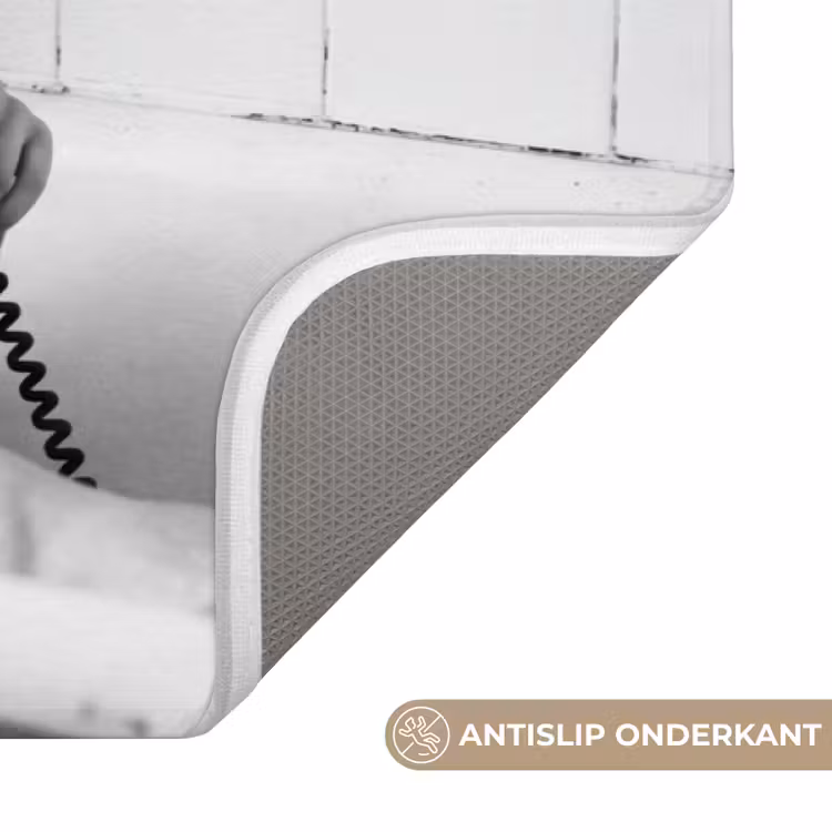 Wc Mat - Bad - Vrouw - Zwart - Wit — 3