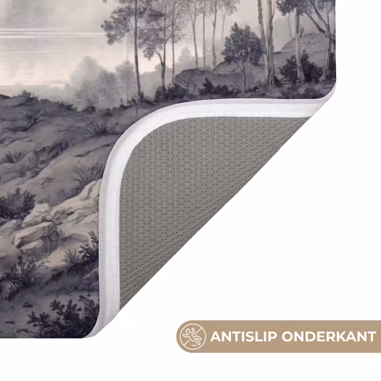 Wc Mat - Mistig - Berglandschap - Illustratie — 3