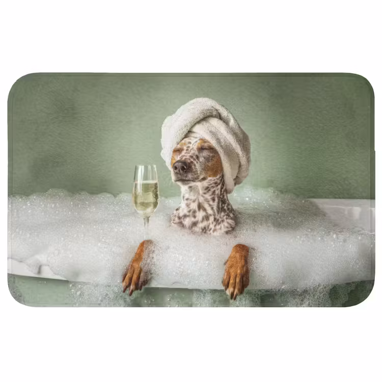 Wc Mat - Hond - Bad - Champagne - Handdoek — 1