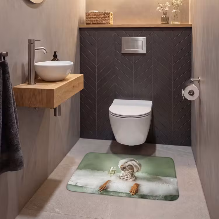 Wc Mat - Hond - Bad - Champagne - Handdoek — 2