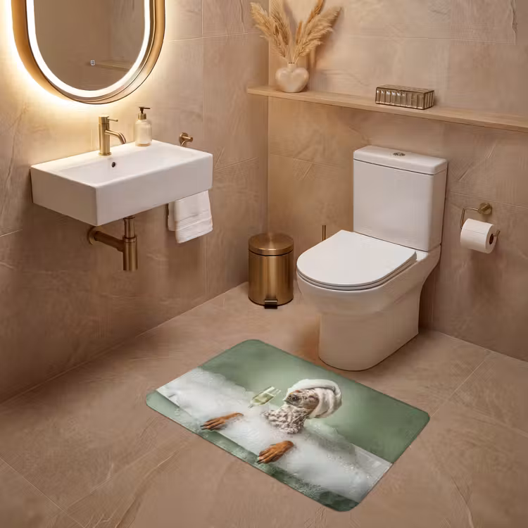 Wc Mat - Hond - Bad - Champagne - Handdoek — 4