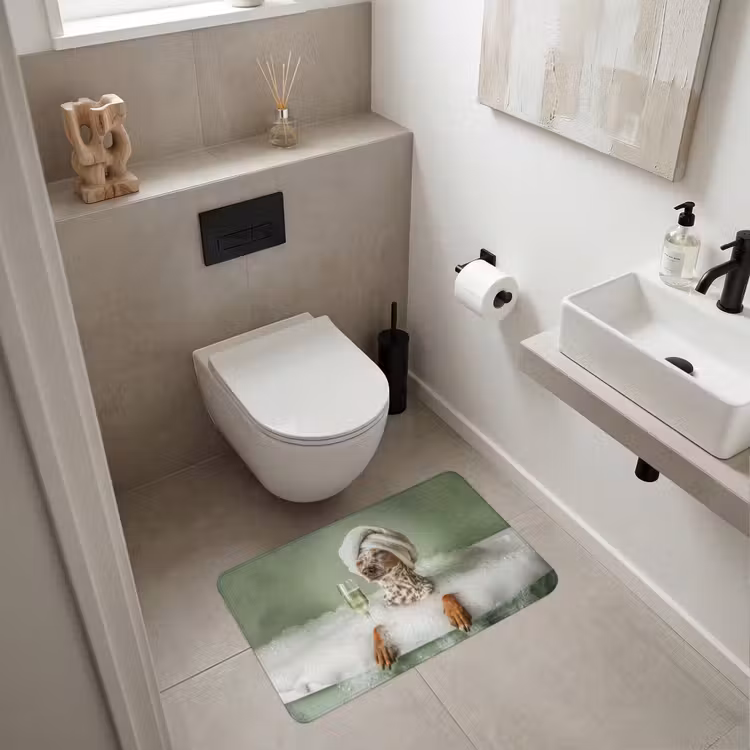 Wc Mat - Hond - Bad - Champagne - Handdoek — 6