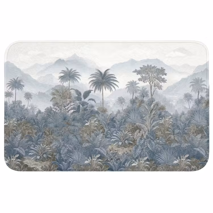 Wc Mat - Jungle - Landschap - Blauw — 1