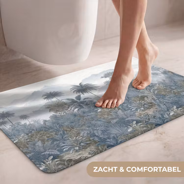 Wc Mat - Jungle - Landschap - Blauw — 7