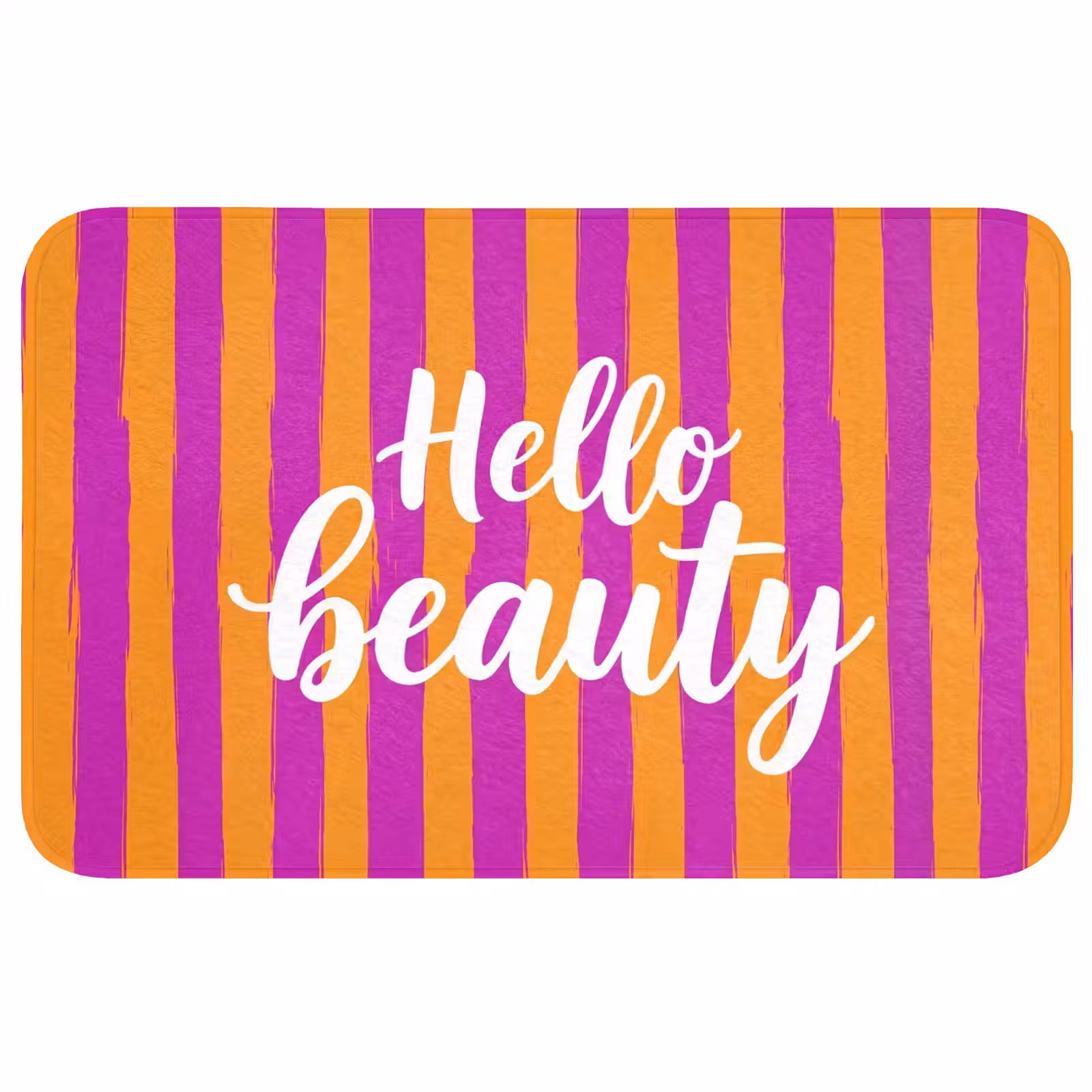 Wc Mat - Modern - Hello - Oranje — 1