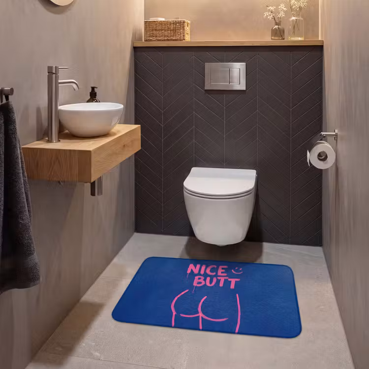 Wc Mat - Brutaal - Grappig - Blauw — 2